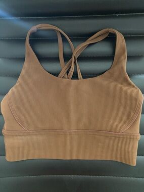 lululemon Energy Longline Bra Ribbed Luxtreme *Medium Support, B/C Cup Size 6